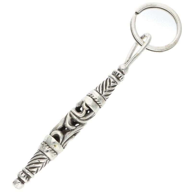 クロムハーツ   SMALL ROLLER&No5 DGGR スモールローラー#5ダガーキーリング シルバーキーリング 中古 FK04 CHROME HEARTS（クロムハーツ） SMALL ROLLER&No5 ローラー#5ダガー