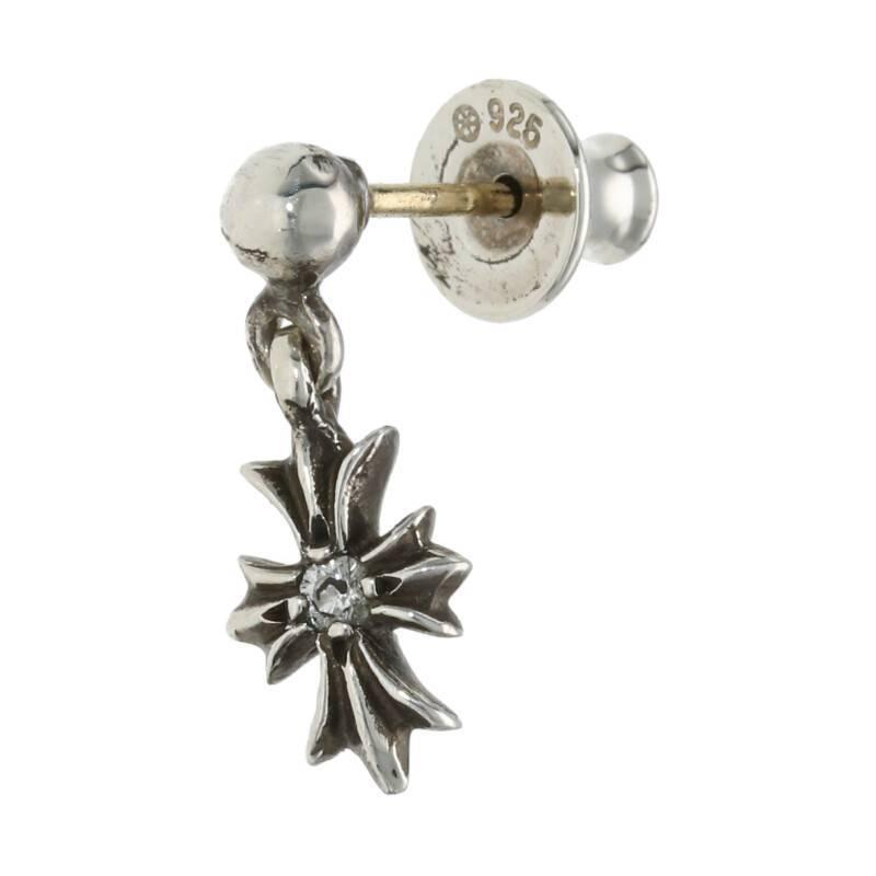 高価値 クロムハーツ Sj02 中古 1ダイヤ シルバーピアス Dia タイニーechプラスドロップ Pls Ch E Tny Hearts Chrome クロムハーツ イヤリング ピアス メンズアクセサリー Rankinengineering Com