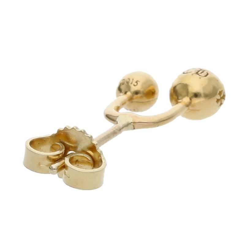 CHROME HEARTS クロムハーツ ピアス 22K ダブルクロスボールミニ CHROME HEARTS クロムハーツ ピアス 22K ダブルクロスボールミニ