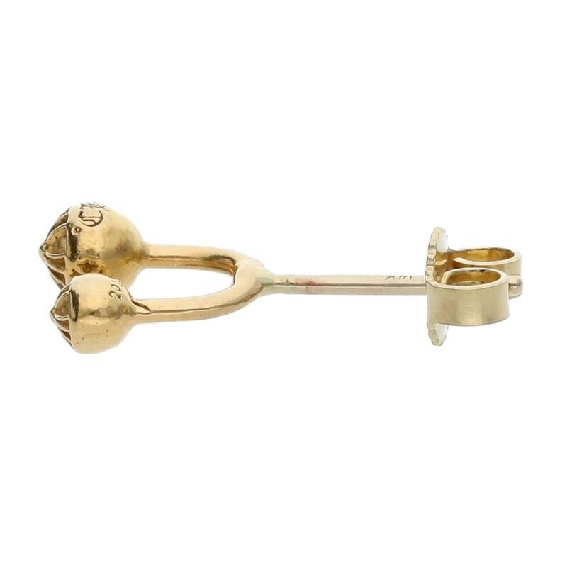 CHROME HEARTS クロムハーツ ピアス 22K ダブルクロスボールミニ CHROME HEARTS クロムハーツ ピアス 22K ダブルクロスボールミニ