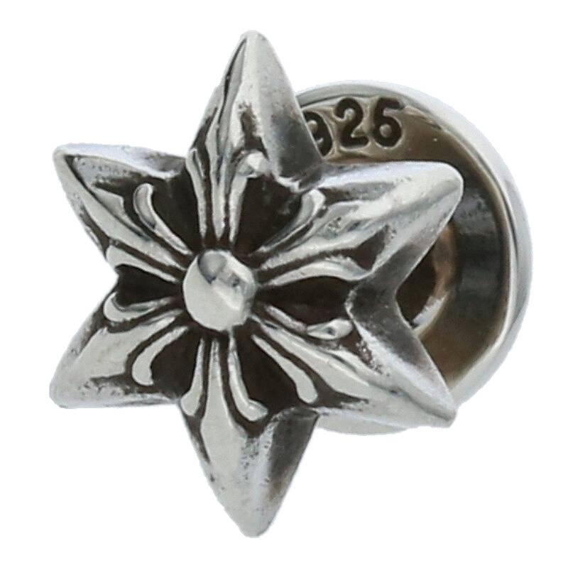 CHROME HEARTS クロムハーツ ピアス スタースタッド シルバー CHROME HEARTS クロムハーツ ピアス スタースタッド シルバー