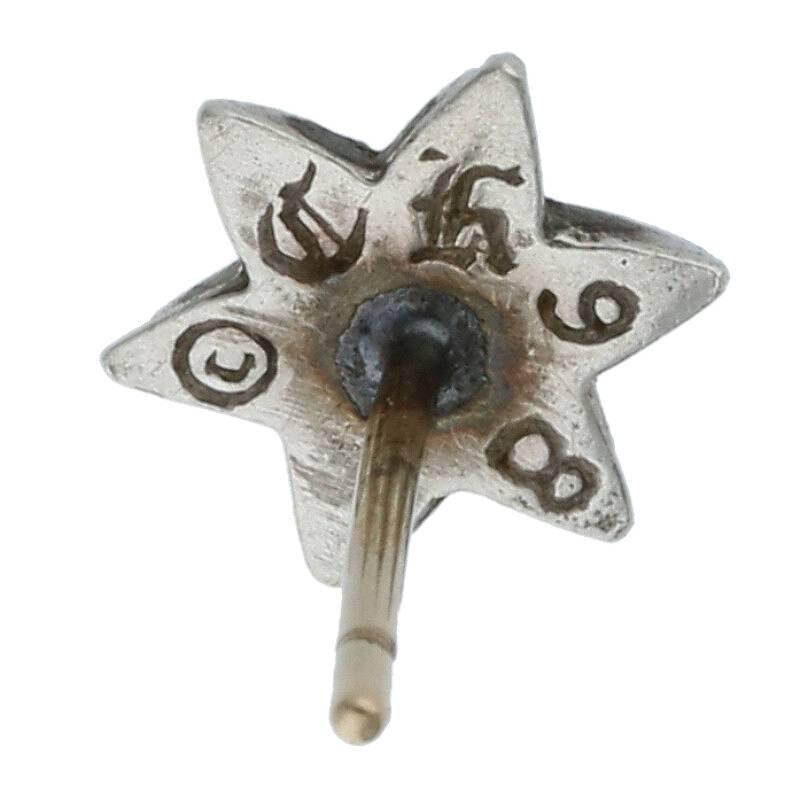 CHROME HEARTS クロムハーツ ピアス スタースタッド シルバー CHROME HEARTS クロムハーツ ピアス スタースタッド シルバー
