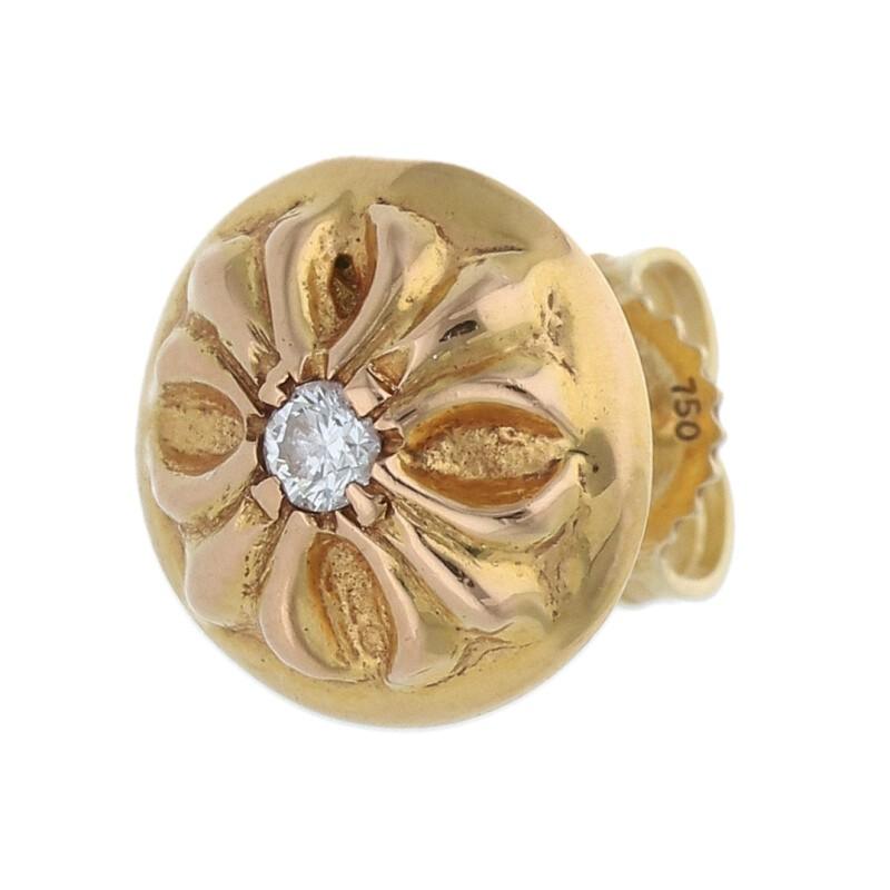 CHROME HEARTS クロムハーツ ピアス 22K STD CRSBL DIA 22Kクロス  