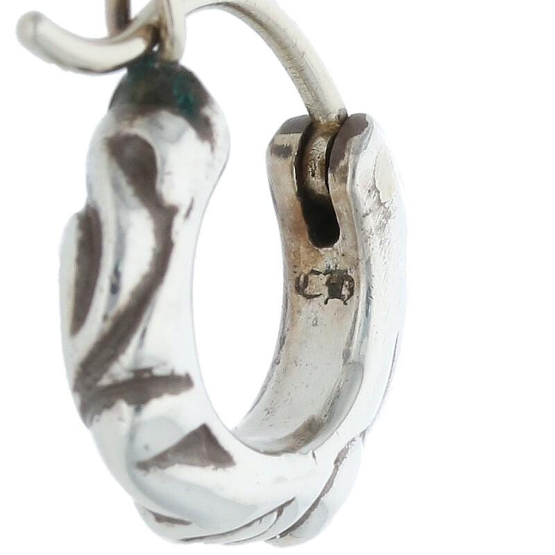 CHROME HEARTS クロムハーツ ピアス TNY HOOP SCRL タイニー CHROME HEARTS クロムハーツ ピアス TNY HOOP SCRL タイニー