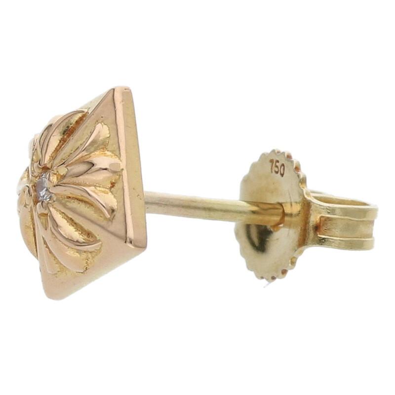 CHROME HEARTS クロムハーツ ピアス 22K STUD PYRAMID PLS DIA CHROME HEARTS クロムハーツ ピアス 22K STUD PYRAMID PLS DIA