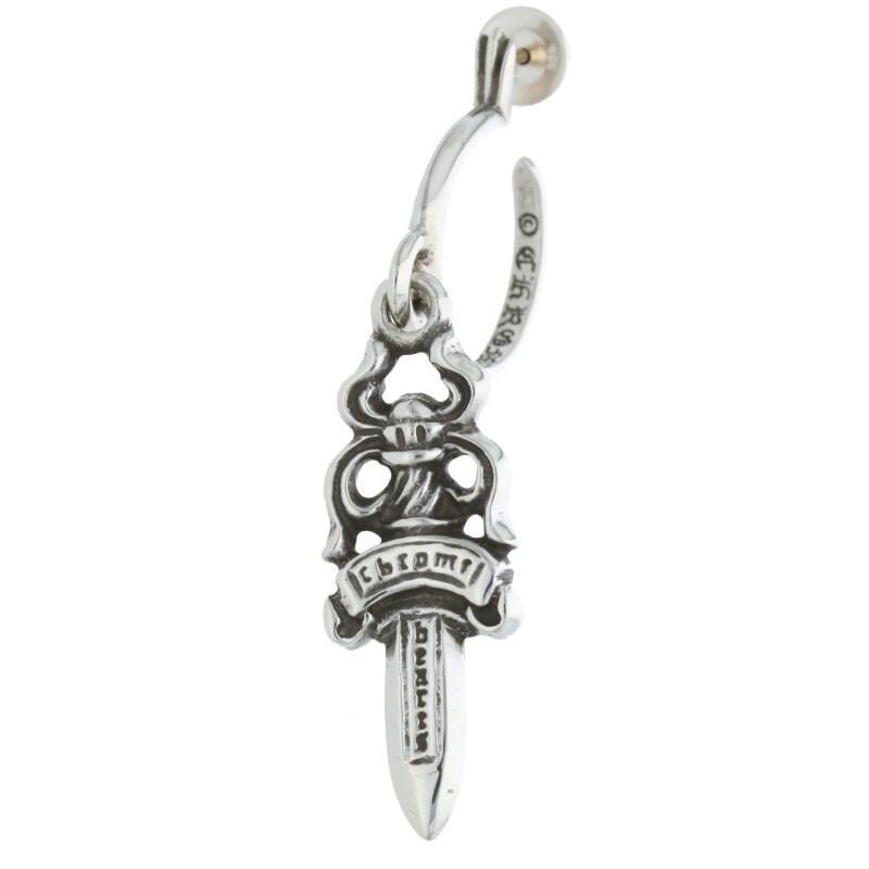 CHROME HEARTS クロムハーツ ピアス No5 DAGGER #5 ダガーフープ CHROME HEARTS クロムハーツ ピアス No5 DAGGER #5 ダガーフープ