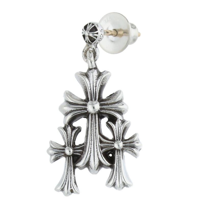CHROME HEARTS クロムハーツ ピアス 3 CH CROSS DROP トリプルCH CHROME HEARTS クロムハーツ ピアス 3 CH CROSS DROP トリプルCH