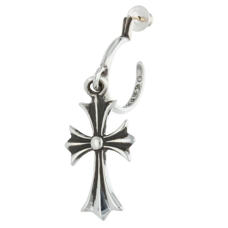 【逸品】 ピアス クロムハーツ HEARTS CHROME TINY タイニーCH CROSS CH イヤリング、ピアス