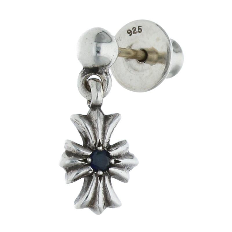 クロムハーツ TNY E CH PLS ピアス アフターサファイア CHROME HEARTS（クロムハーツ） ピアス TNY E CH PLS 1 SAP タイニー