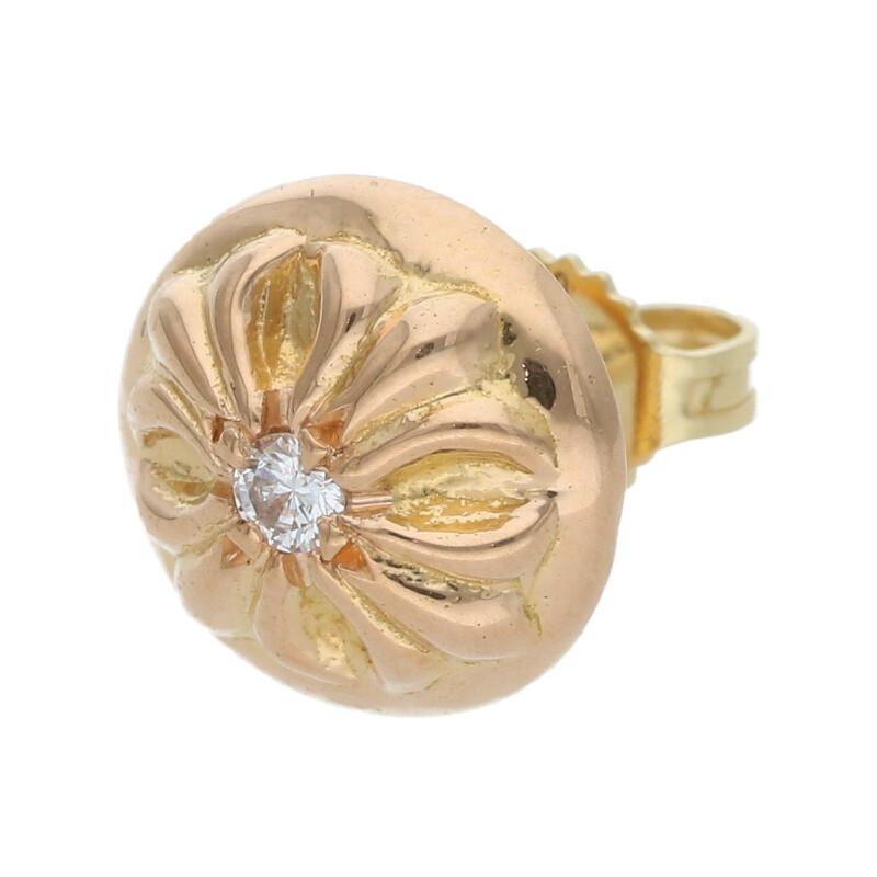 クロムハーツピアス22K クロスボール ダイヤ CHROME HEARTS（クロムハーツ） ピアス 22K STD CRSBL DIA 22Kクロス