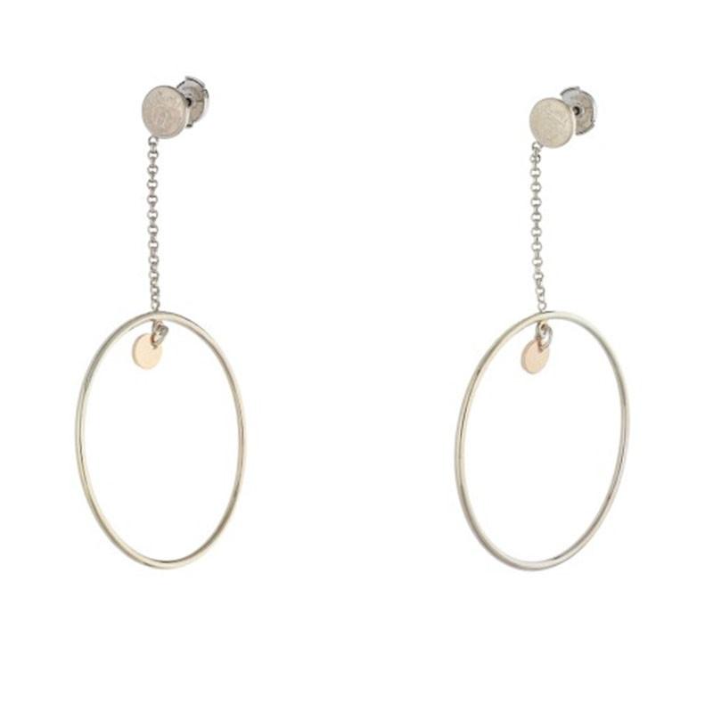 HERMES（エルメス） ピアス エクスリブリス シルバーフープピアス 中古