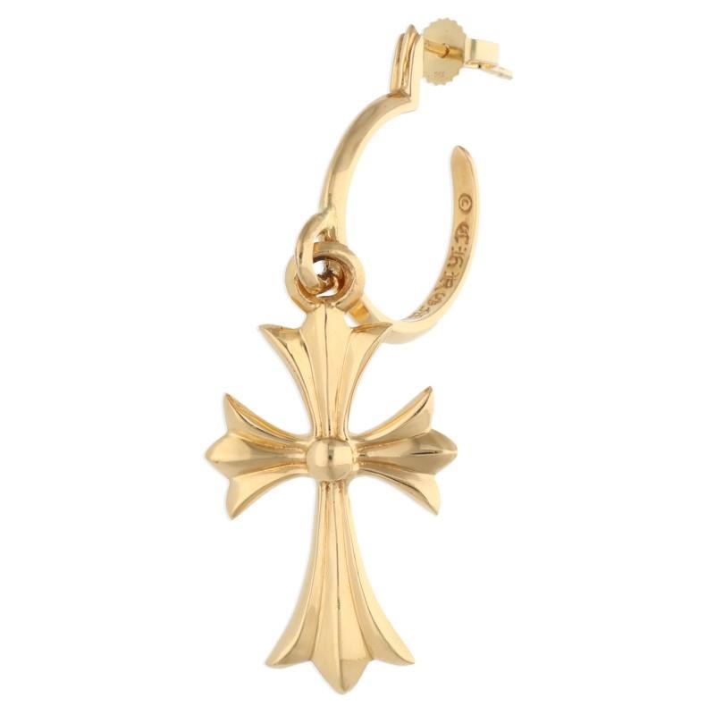 クロムハーツ  22K TINY CH CROSS/22KタイニーCHクロス ゴールドピアス メンズ CHROME HEARTS（クロムハーツ） ピアス 22K TINY CH CROSS 22Kタイニー