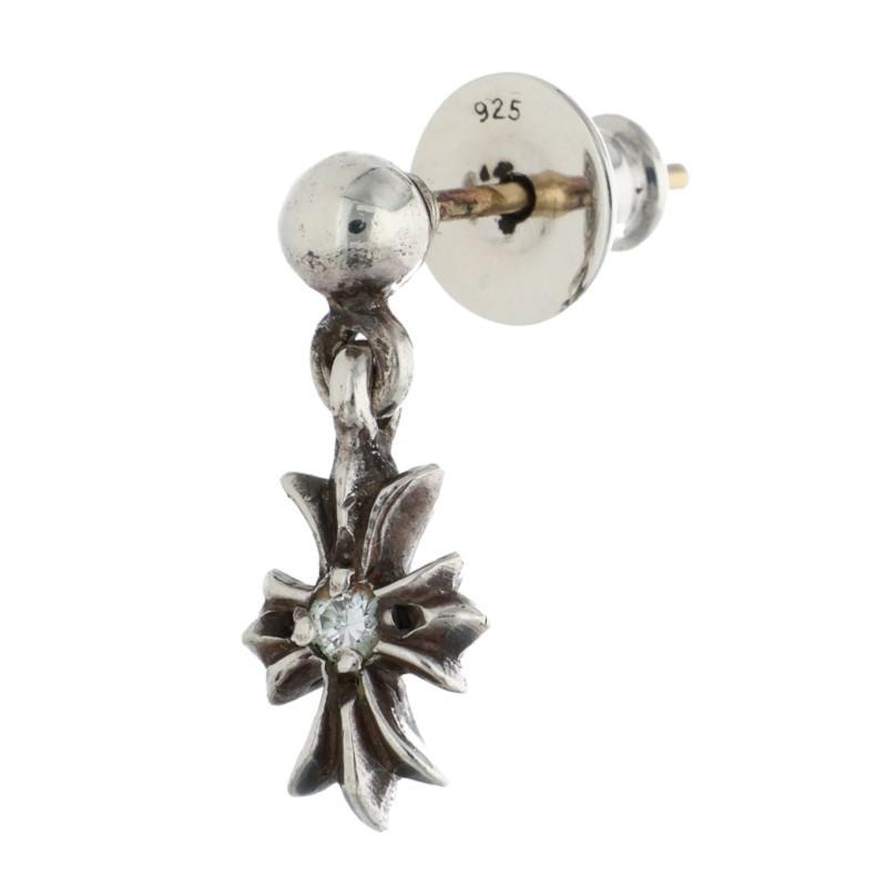 クロムハーツTNY E CH PLS タイニーECHプラスドロップピアスシルバー CHROME HEARTS（クロムハーツ） ピアス TNY E CH PLS DIA タイニーECH