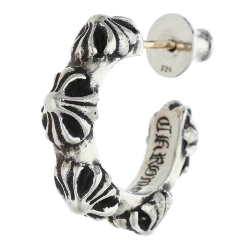 CHROME HEARTS（クロムハーツ） ピアス HOOP CROSS SML クロスバンド