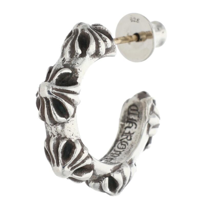 CHROME HEARTS（クロムハーツ） ピアス HOOP CROSS SML クロスバンド
