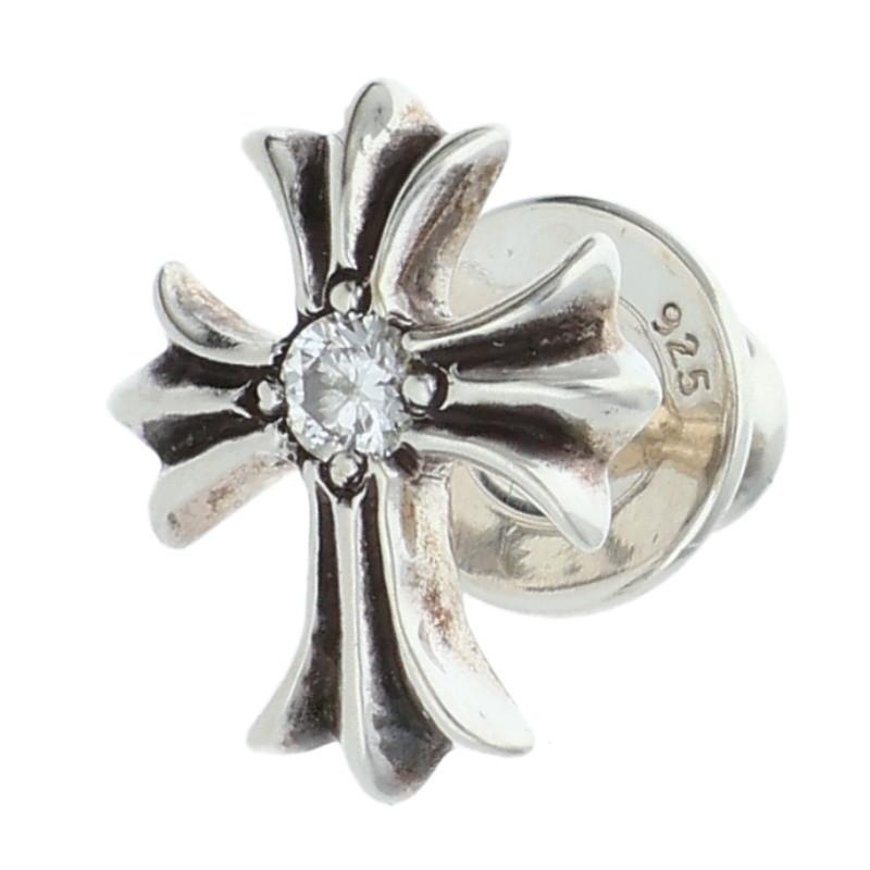 【正規品】CHROME HEARTS（クロムハーツ）ピアス シルバー925 CHROME HEARTS（クロムハーツ） ピアス No2 CH CRS DIA CHクロス