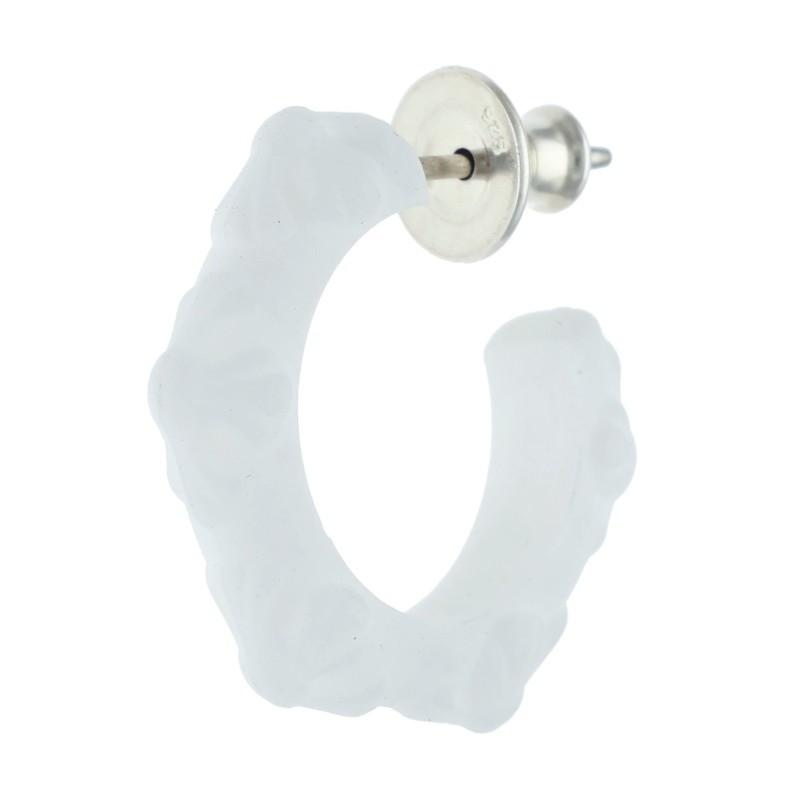 Jam CHROME HEARTS シリコン　フープ　ピアス　新品未使用品 CHROME HEARTS（クロムハーツ） ピアス RUBBER HOOP CROSS SML クロス