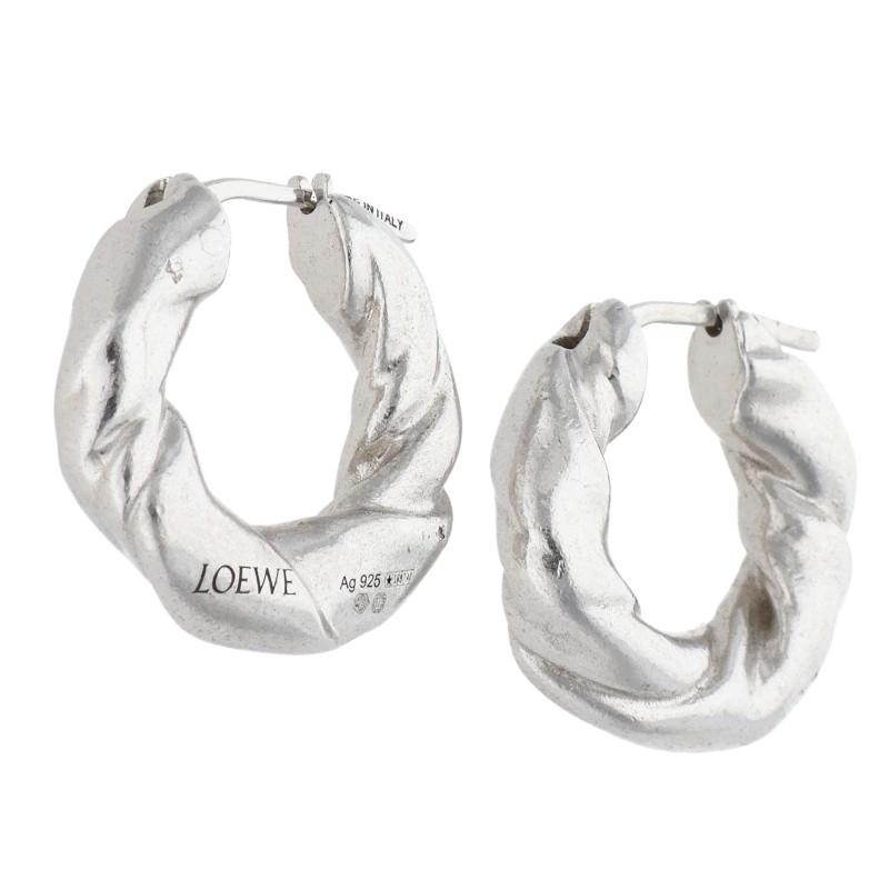 LOEWE（ロエベ） ピアス 25030277 ナパツイストシルバーピアス 中古