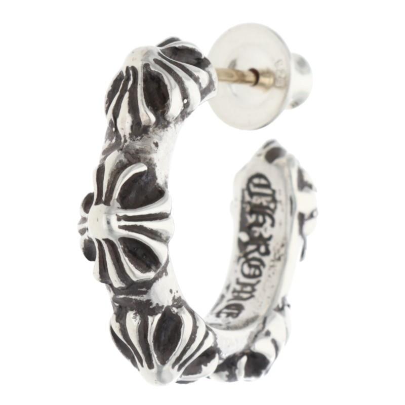 CHROME HEARTS（クロムハーツ） ピアス HOOP CROSS SML クロスバンド 