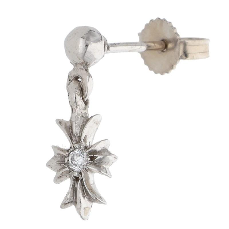 CHROME HEARTS（クロムハーツ） ピアス 18K TNY E CH PLS DIA タイニー