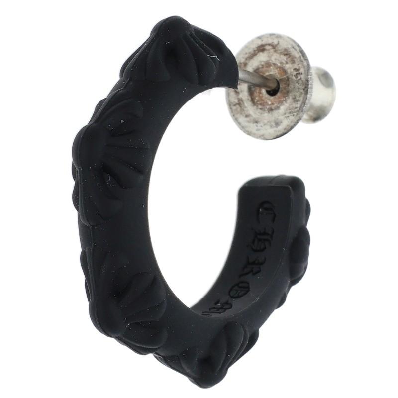 CHROME HEARTS（クロムハーツ） ピアス RUBBER HOOP CROSS SML クロス 