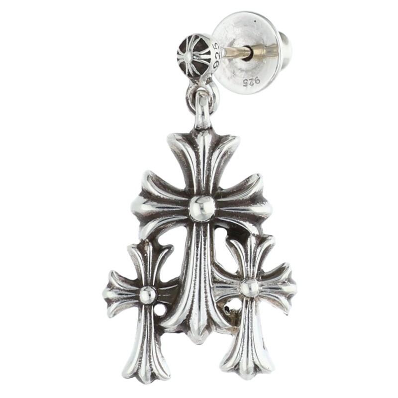 クロムハーツ 3 CH CROSS DROP トリプル CHクロス ピアス CHROME HEARTS（クロムハーツ） ピアス 3 CH CROSS DROP トリプルCH