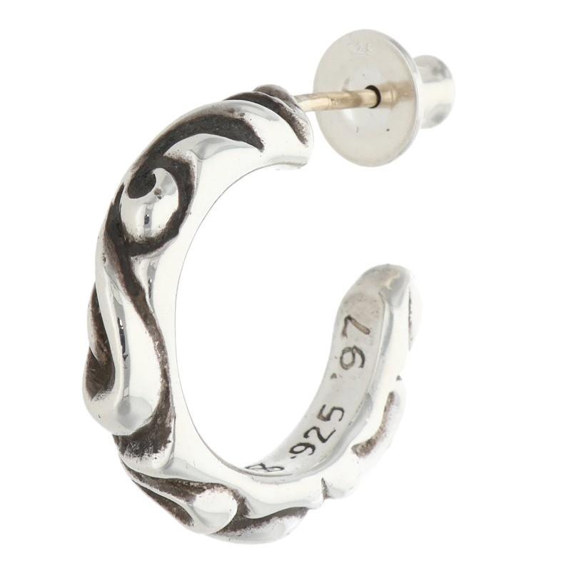 値下げしました！　クロムハーツ　フープスクロールピアス　中古 CHROME HEARTS（クロムハーツ） HOOP SCROOL 1 スクロールフープ