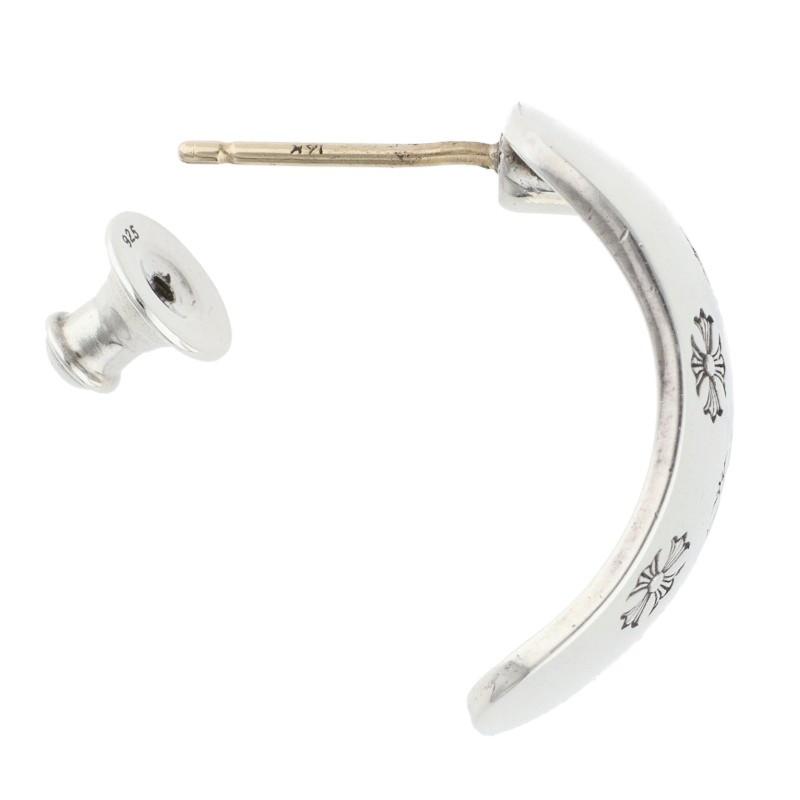 CHROME HEARTS（クロムハーツ） CHプラスベント シルバーピアス 中古