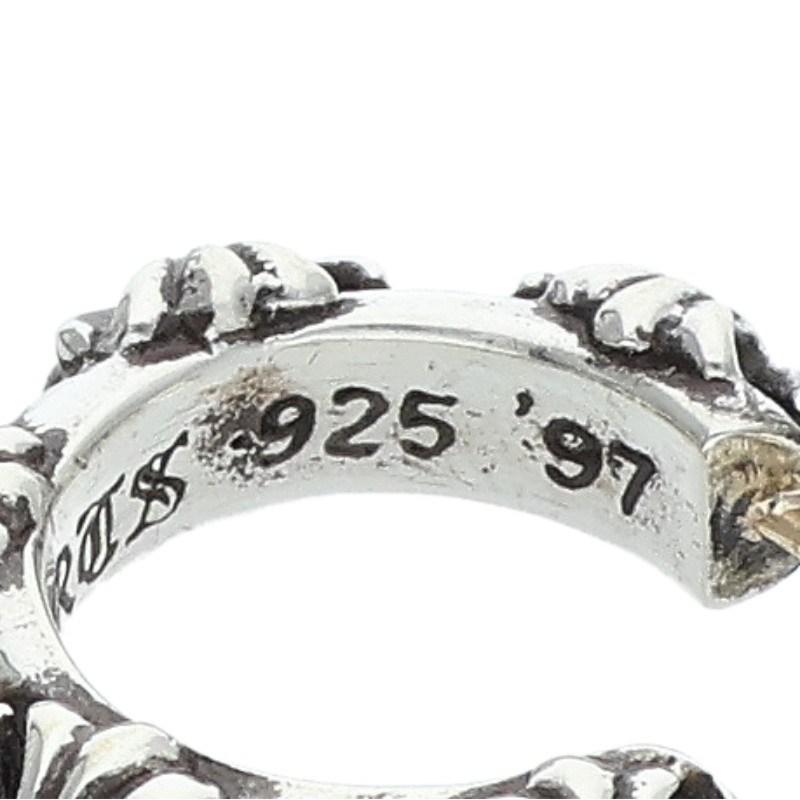 クロムハーツ HOOP CROSS SML/クロスバンドフープ シルバーピアス CHROME HEARTS（クロムハーツ） HOOP CROSS SML クロスバンドフープ