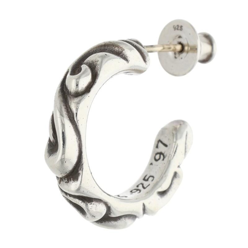 値下げしました！　クロムハーツ　フープスクロールピアス　中古 CHROME HEARTS（クロムハーツ） HOOP SCROOL 1 スクロールフープ