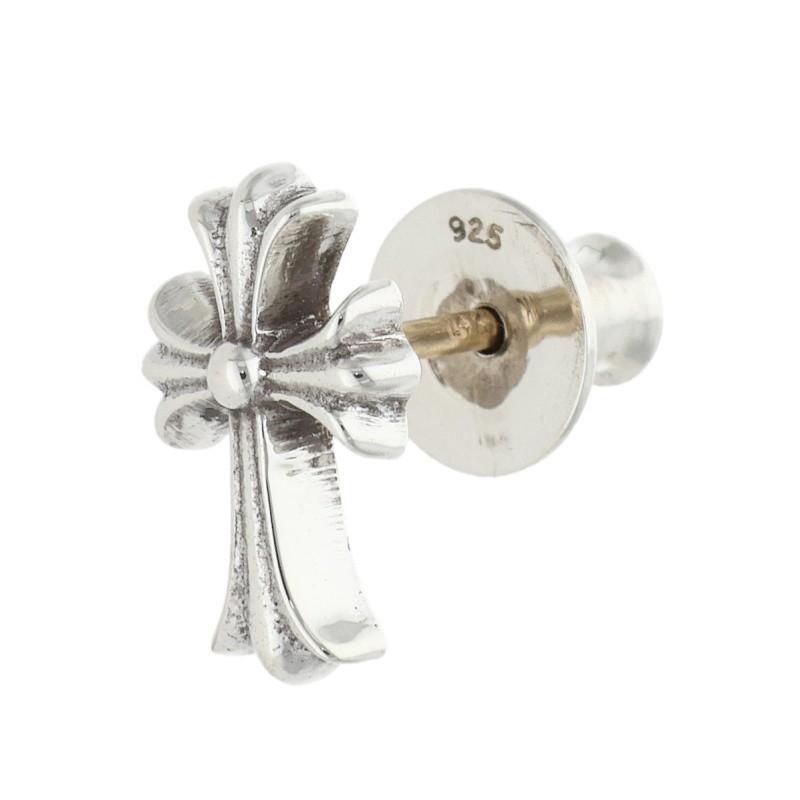 クロムハーツシルバーCH CRSS 2 FAT/CHクロスファットスタッド CHROME HEARTS（クロムハーツ） CH CRSS 2 FAT CHクロスファット