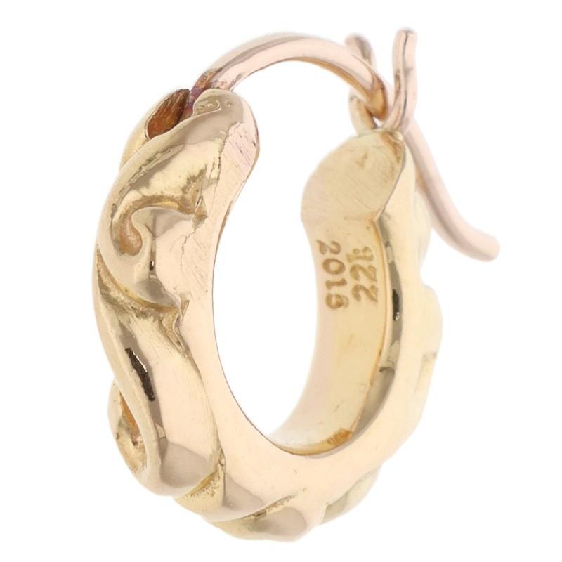 CHROME HEARTS（クロムハーツ） 22K TNY HOOP SCRL 22Kタイニー