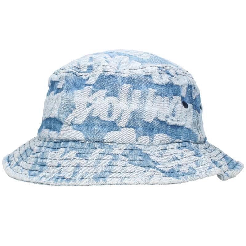 シュプリーム ハット 22SS Fat Tip Jacquard Denim Crusher Hat サイズ 