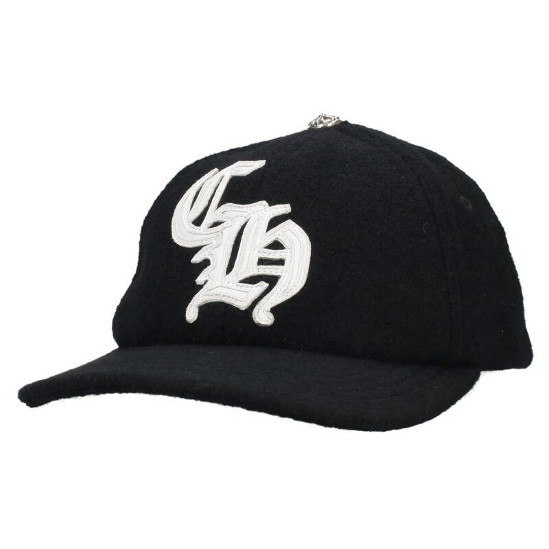クロムハーツ サイズ:ONE SIZE CHレザーパッチウールキャップ 中古