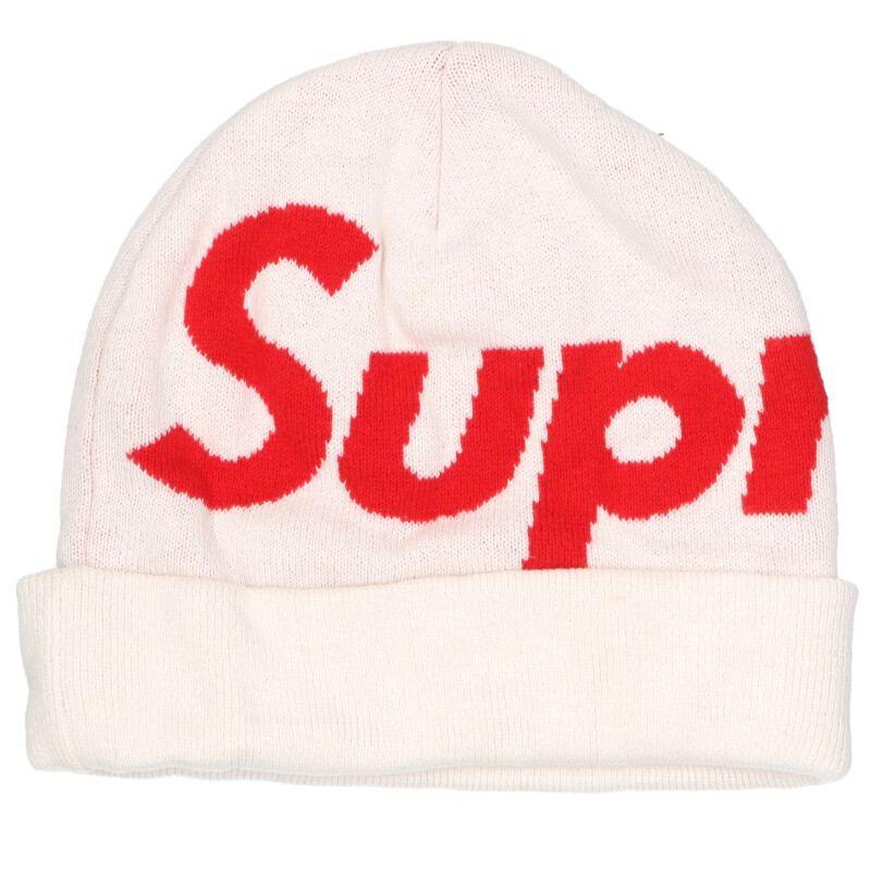 シュプリーム   Big Logo Beanie ビッグロゴビーニー帽子 中古 BS99 Supreme（シュプリーム） 帽子 Big Logo Beanie ビッグロゴビーニー
