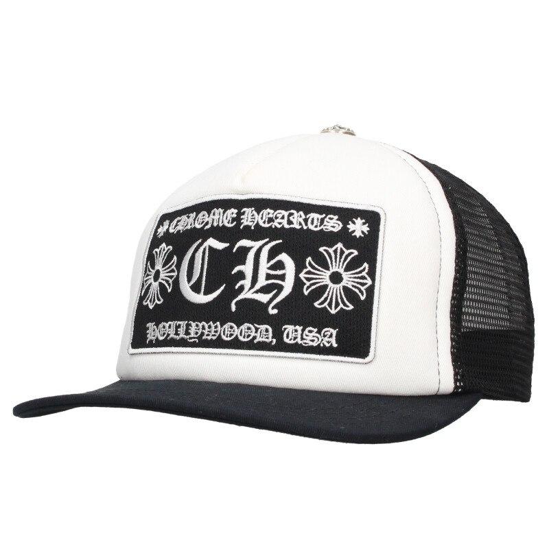 クロムハーツ サイズ:ONE SIZE  TRUCKER CAP トラッカーキャップ CHパッチクロスボール付メッシュ帽子 中古 OS06 CHROME HEARTS（クロムハーツ） 帽子 サイズ:ONE SIZE TRUCKER CAP