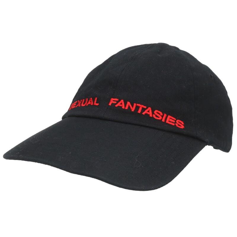 ヴェトモン   WF17AC2 SEXUAL FANTASIES刺繍キャップ 中古 BS99 VETEMENTS（ヴェトモン） WF17AC2 SEXUAL FANTASIES刺繍キャップ 中古