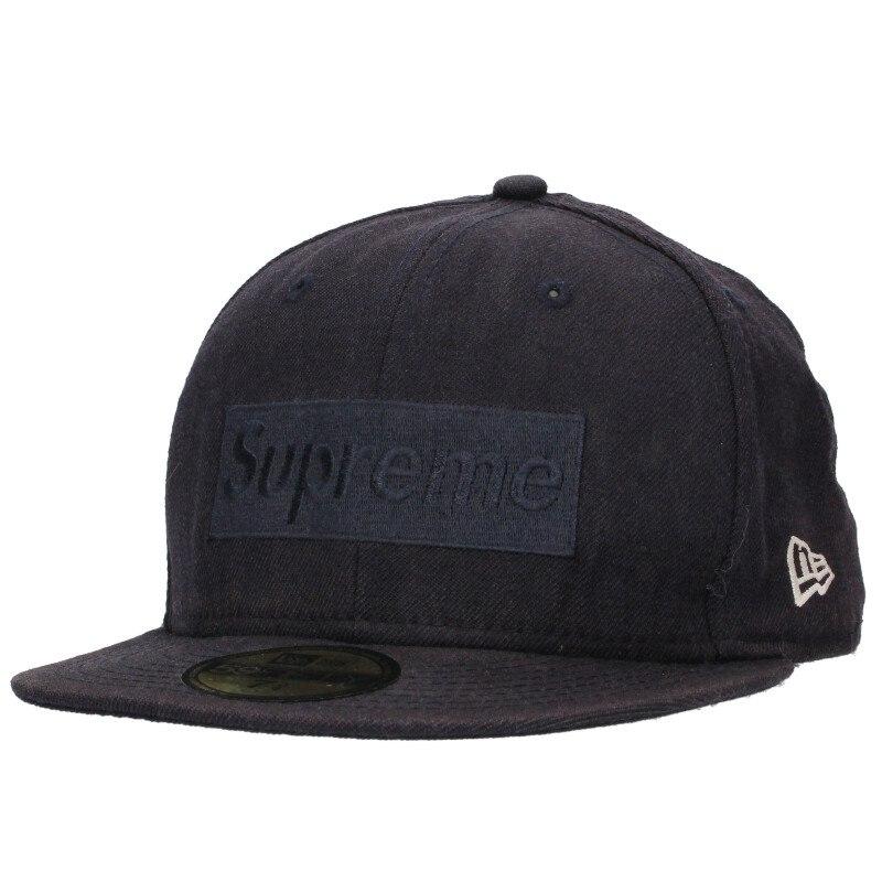 シュプリーム  ニューエラ サイズ:7.75  Tonal Box Logo New Era トーナルロゴキャップ 中古 BS99 Supreme（シュプリーム） 帽子 ニューエラ サイズ:7.75 Tonal Box Logo