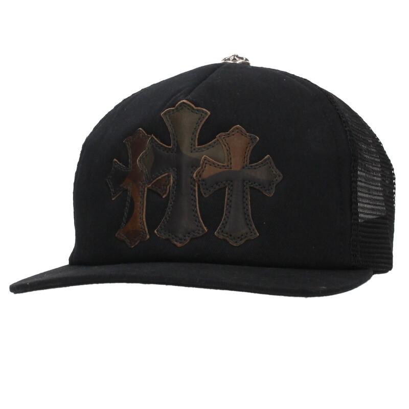 CHROME HEARTS（クロムハーツ） 帽子 サイズ:ONE SIZE レザーパッチ