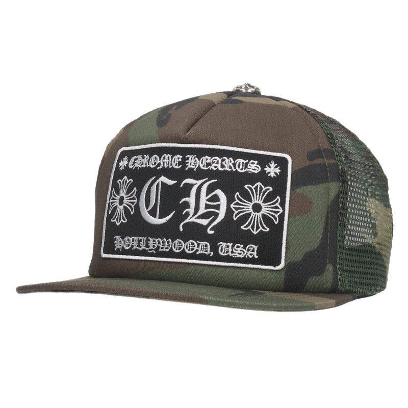 クロムハーツ サイズ:ONE SIZE  TRUCKER CAP トラッカーキャップ CHパッチクロスボール付メッシュ帽子 中古 SJ02 CHROME HEARTS（クロムハーツ） 帽子 サイズ:ONE SIZE TRUCKER CAP