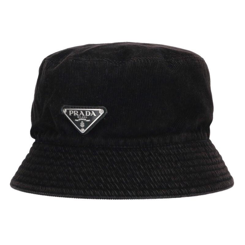 PRADA（プラダ） 帽子 サイズ:XL 2HC137 1JHC ロゴプレート 