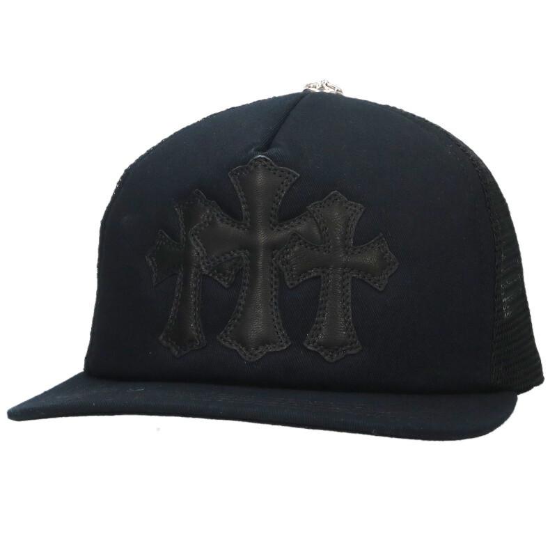 CHROME HEARTS（クロムハーツ） サイズ:ONE SIZE TRUCKER CAP レザー 