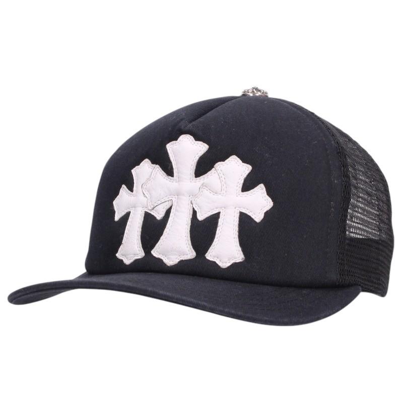 CHROME HEARTS（クロムハーツ） サイズ:ONE SIZE TRUCKER CAP レザー