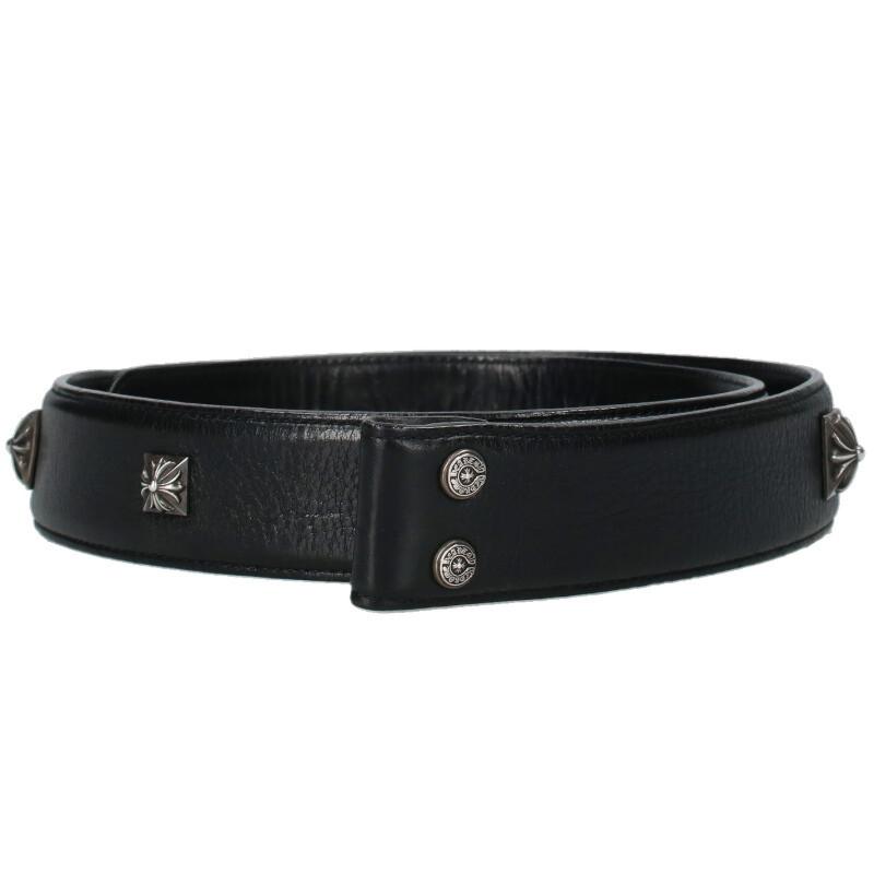 クロムハーツ サイズ:34  STRAP PYRAMID ゼロピラミッドスタッズ レザーベルト 中古 SS07 CHROME HEARTS（クロムハーツ） ベルト サイズ:34 STRAP PYRAMID ゼロ