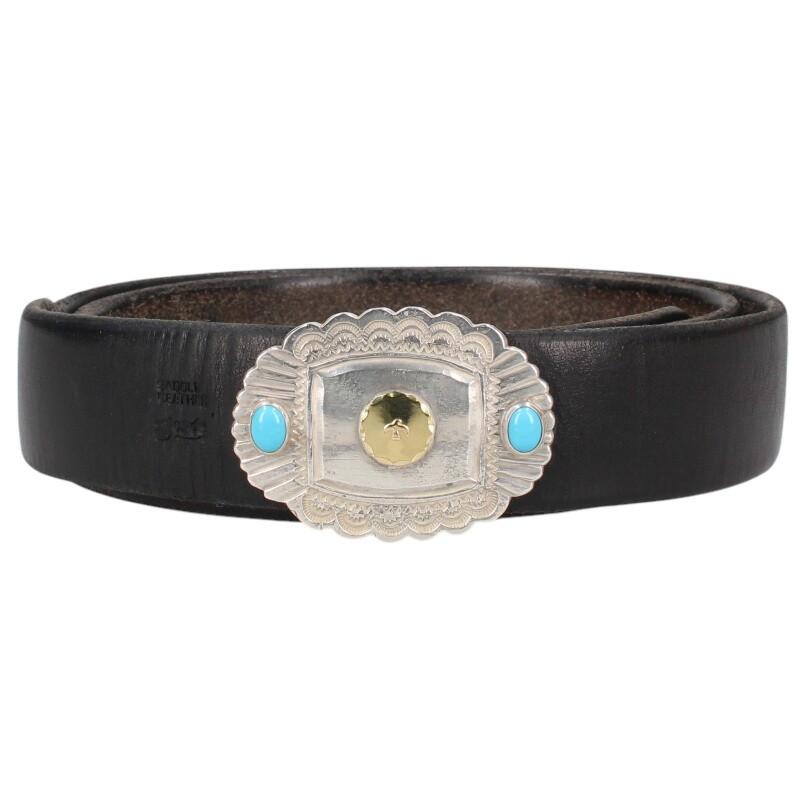 goro's（ゴローズ） ベルト 固定式金メタル付きバックル ベルト 中古