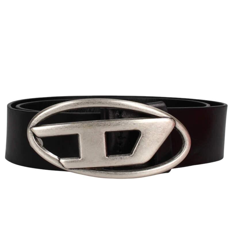 ディーゼル サイズ:75  X08516 オーバルDロゴバックルベルト 中古 BS99 DIESEL（ディーゼル） サイズ:85 X08516 オーバルDロゴバックルベルト