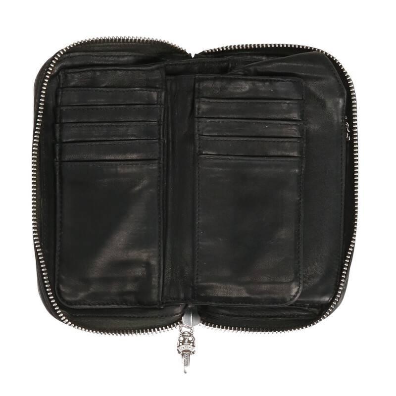 クロムハーツ Chrome Hearts REC F ZIP MINI ミニラウンドジップレザー