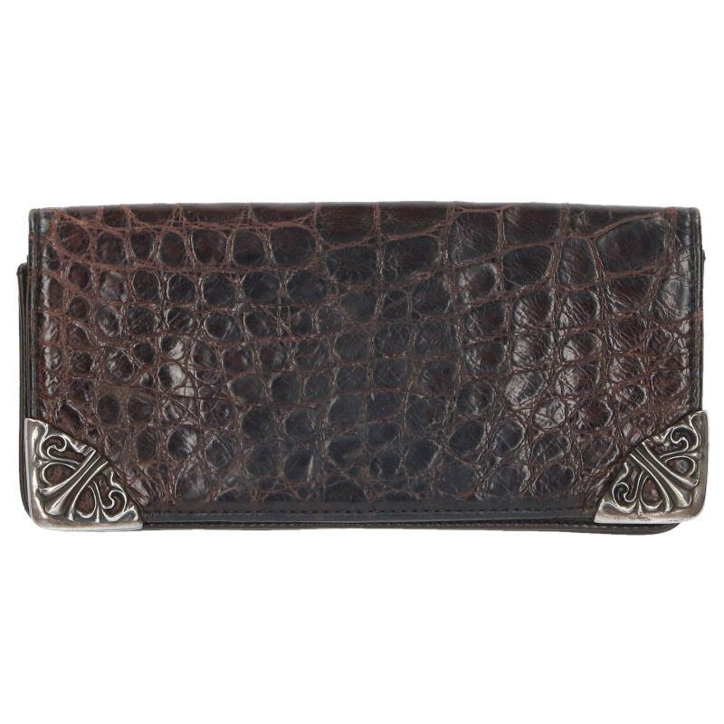 CHROME HEARTS クロムハーツ 財布 LNG SNGL FLD TIPS ALG シングル  