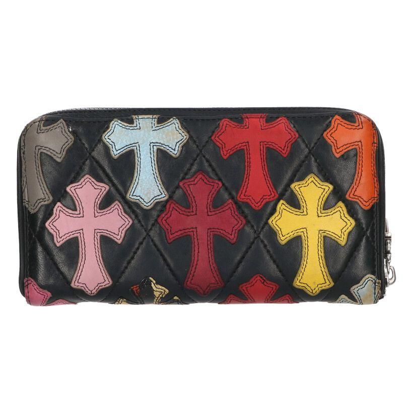 クロムハーツキルティングクロス長財布