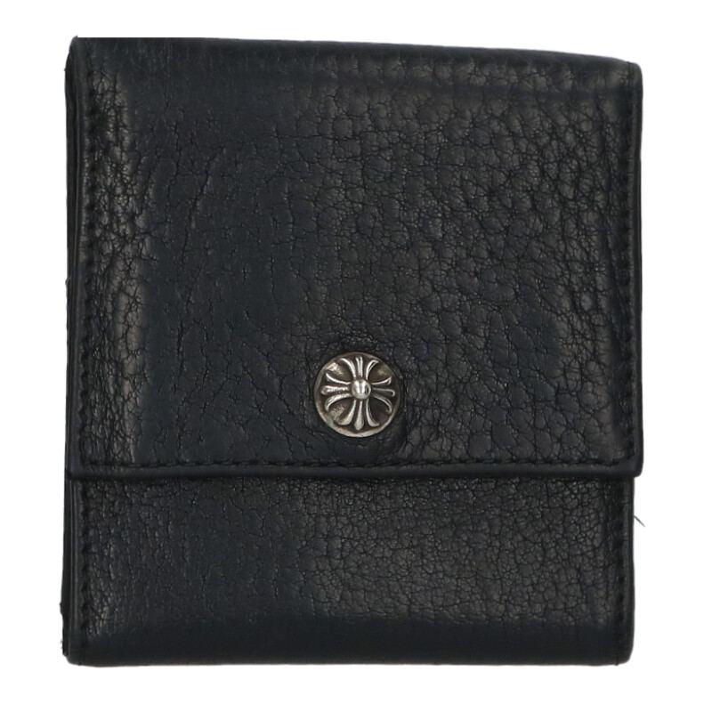 CHROME HEARTS クロムハーツ 財布 2FACE クロスボールコンパクトレザー  